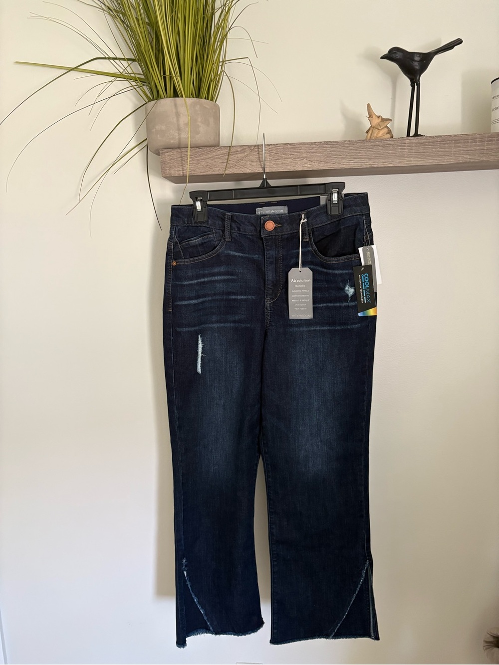 Wit & Wisdom Dark Wash Ankle Cropped Jeans nwt 10